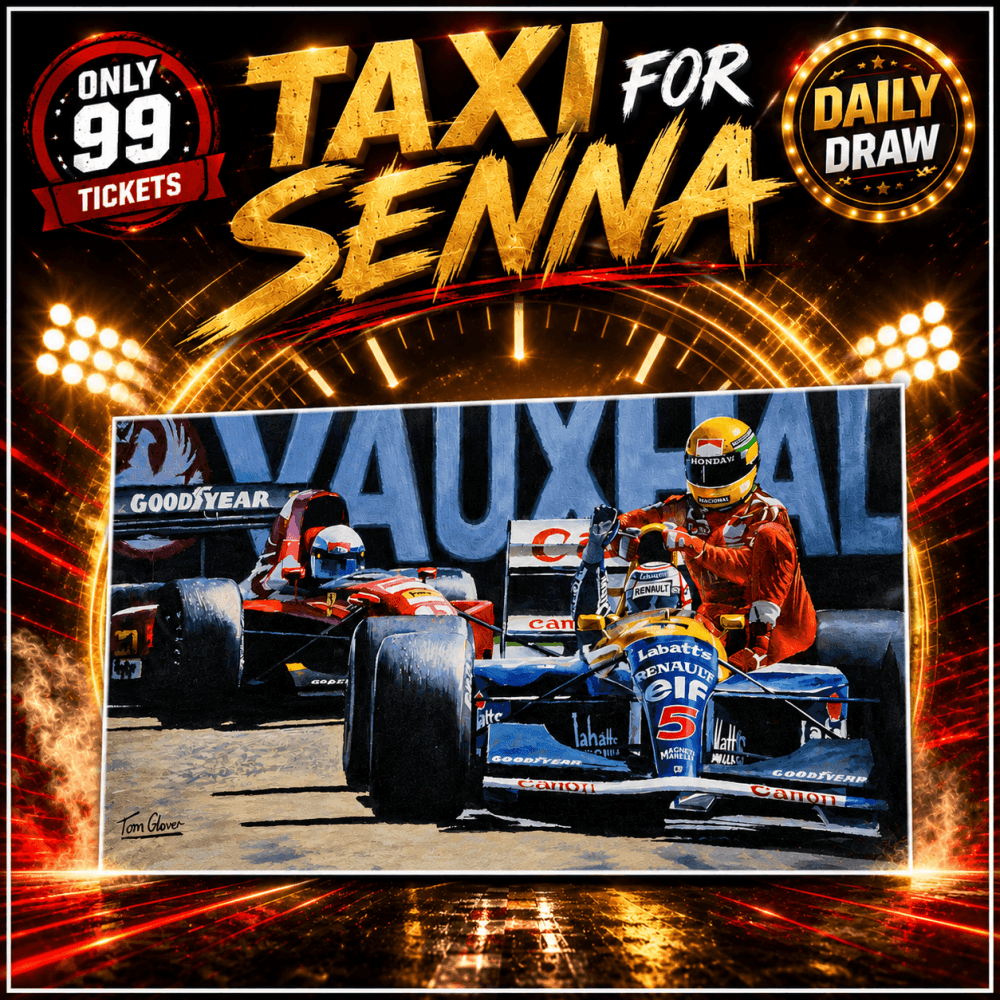 £3: 'TAXI FOR SENNA' PRINT
