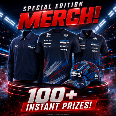 59P: WILLIAMS SPECIAL EDITION MERCH! 100+ INSTANT PRIZES!