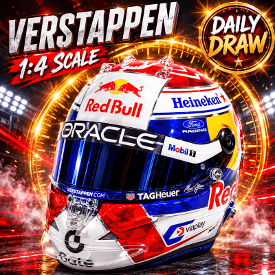 £1.39: 1:4 MAX VERSTAPPEN HELMET!