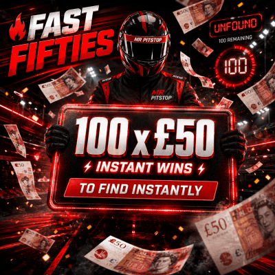 £2: FAST FIFTIES! 100x £50 INSTANT PRIZES!