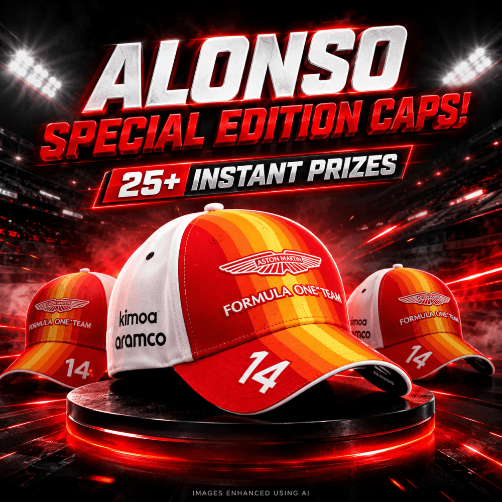 99P: SPECIAL EDITION ALONSO CAPS! 25+ INSTANT PRIZES!