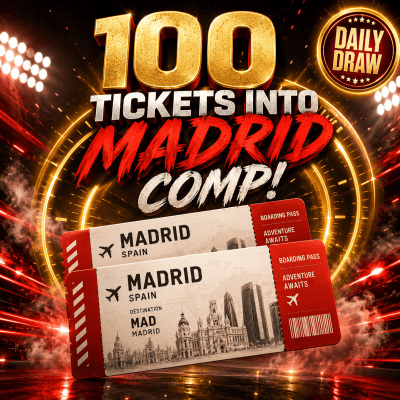 69p: 100 TICKETS INTO MADRID RACE WEEKEND COMP!