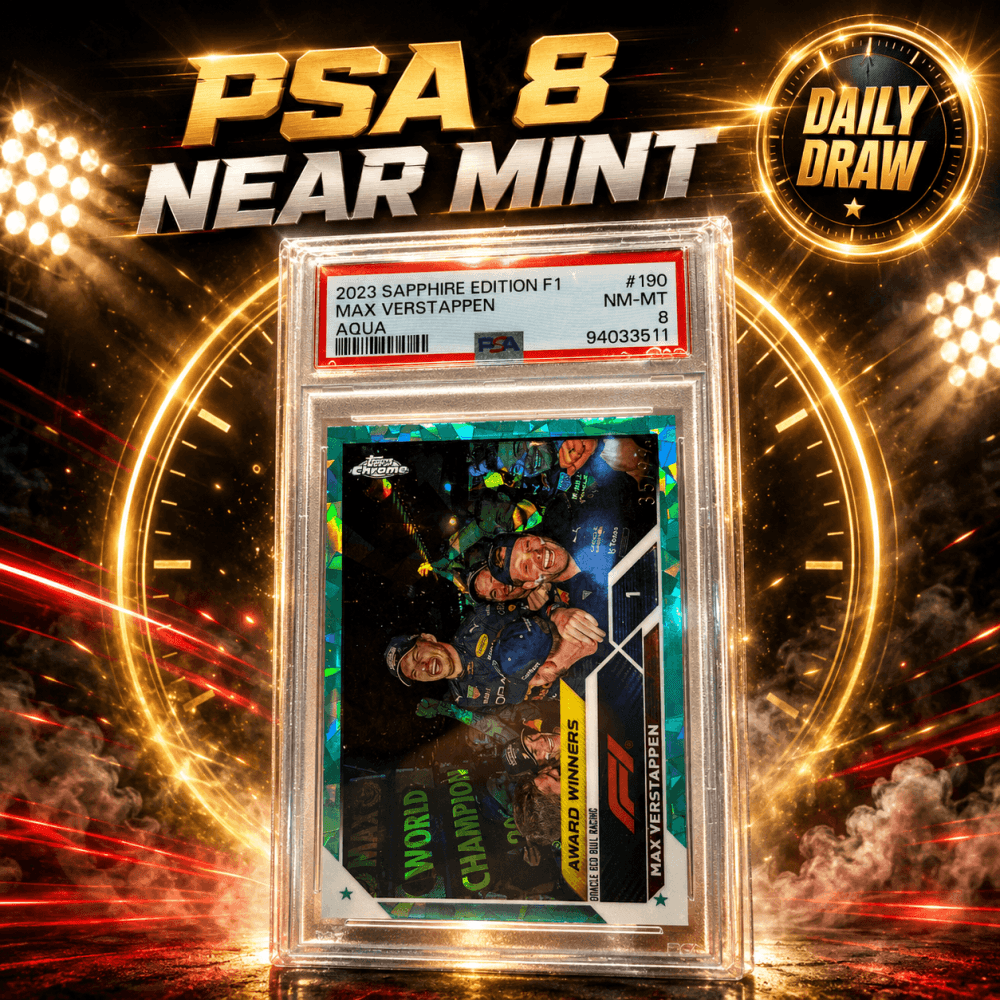 £2: PSA 8 MAX VERSTAPPEN GRADED CARD!