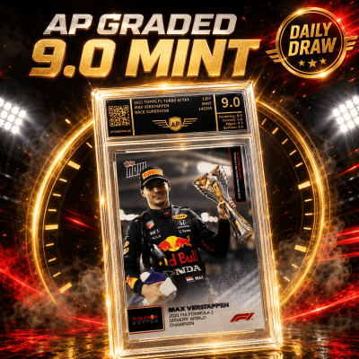 99P: MAX VERSTAPPEN AP GRADED 9.0 MINT!