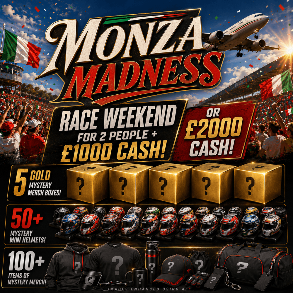 34P: MONZA MADNESS! RACE WEEKEND FOR 2 + £1000 SPENDING MONEY!