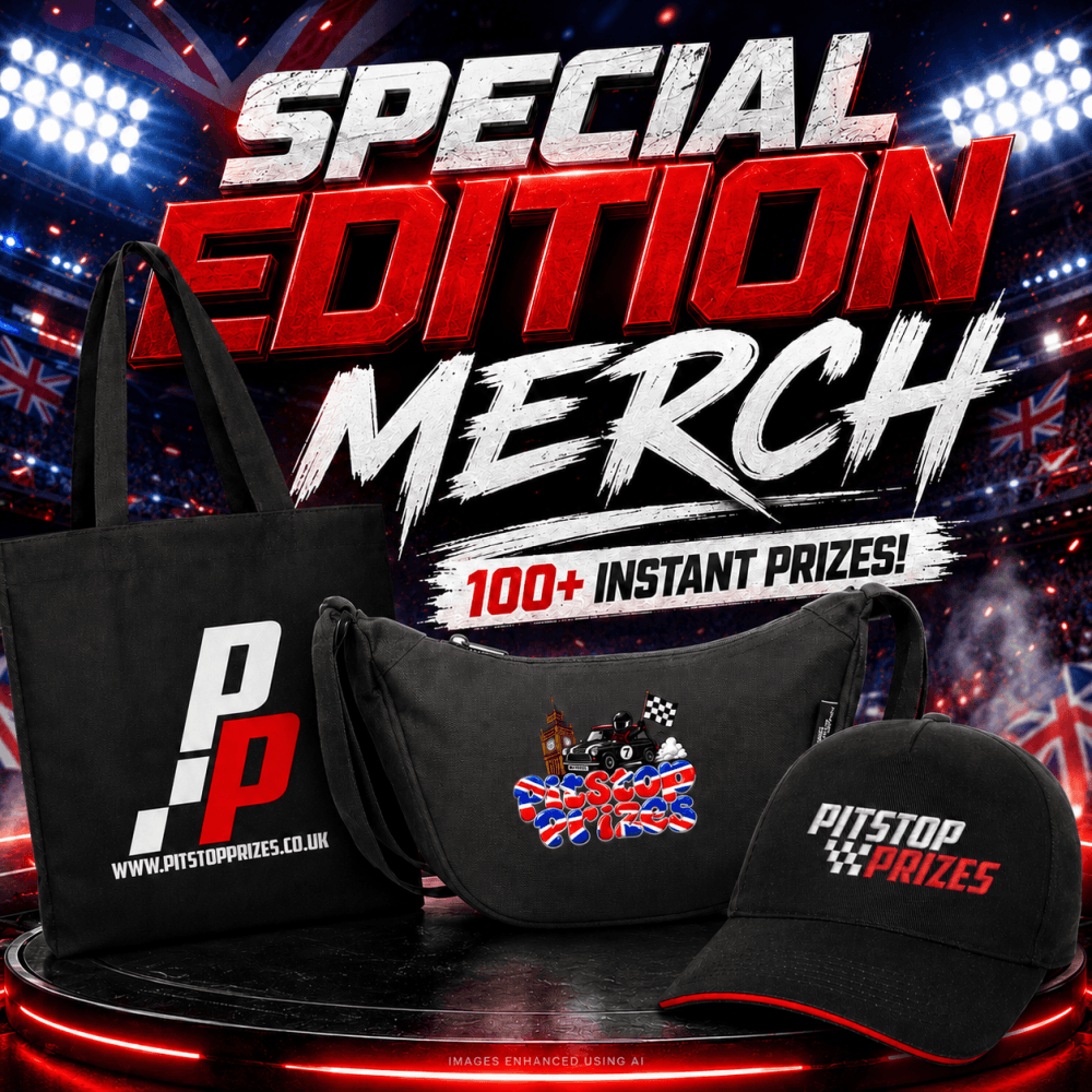 25P: PITSTOP SPECIAL EDITION MERCH & MYSTERY BAGS! 100+ INSTANT PRIZES!