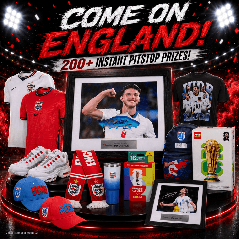 £2.49: COME ON ENGLAND! 200+ INSTANT PRIZES!