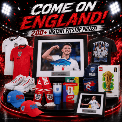 £2.49: COME ON ENGLAND! 200+ INSTANT PRIZES!