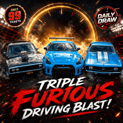 £1.95: Triple Furious Driving Blast with High Speed Passenger Ride