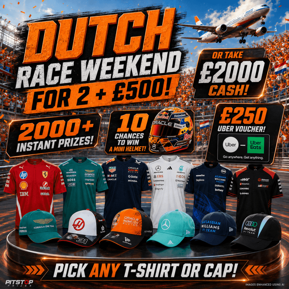 99p: DUTCH RACE WEEKEND FOR 2 + £500! 2000+ INSTANT PRIZES!