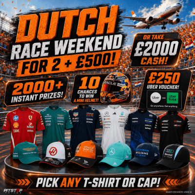 99p: DUTCH RACE WEEKEND FOR 2 + £500! 2000+ INSTANT PRIZES!