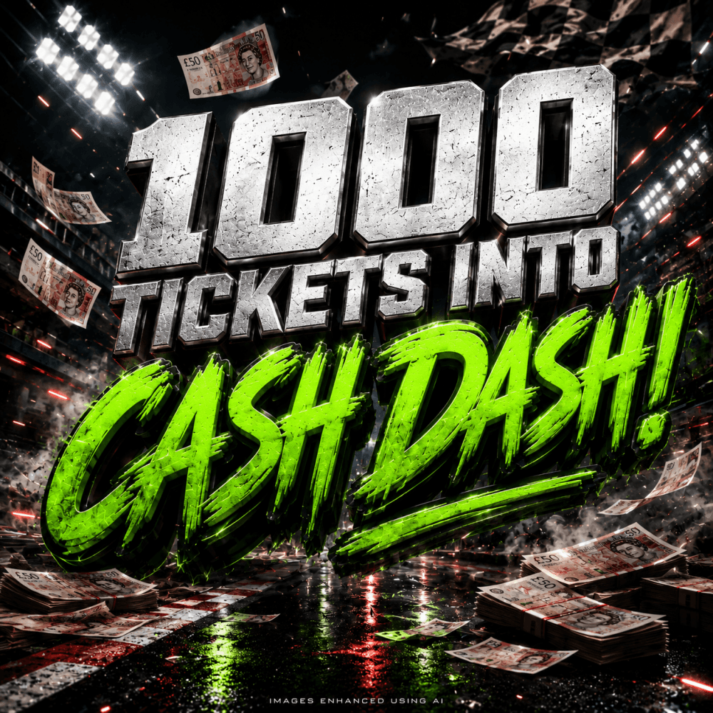 99p: 1000 TICKETS INTO LIGHTS OUT CASH DASH COMP!