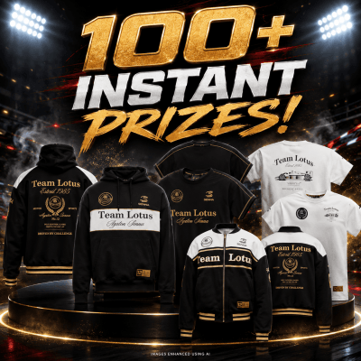 £1.79: LOTUS x SENNA! 100+ INSTANT PRIZES!