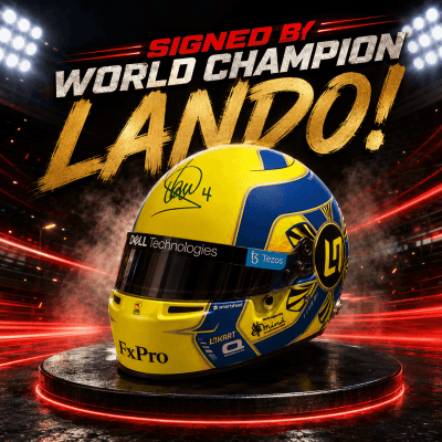 99p: SIGNED BY LANDO NORRIS!