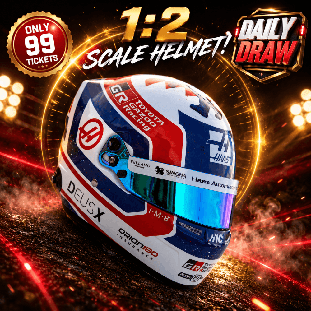 £2.95: BRITISH 2026 Ollie Bearman 1:2 Scale Mini Helmet
